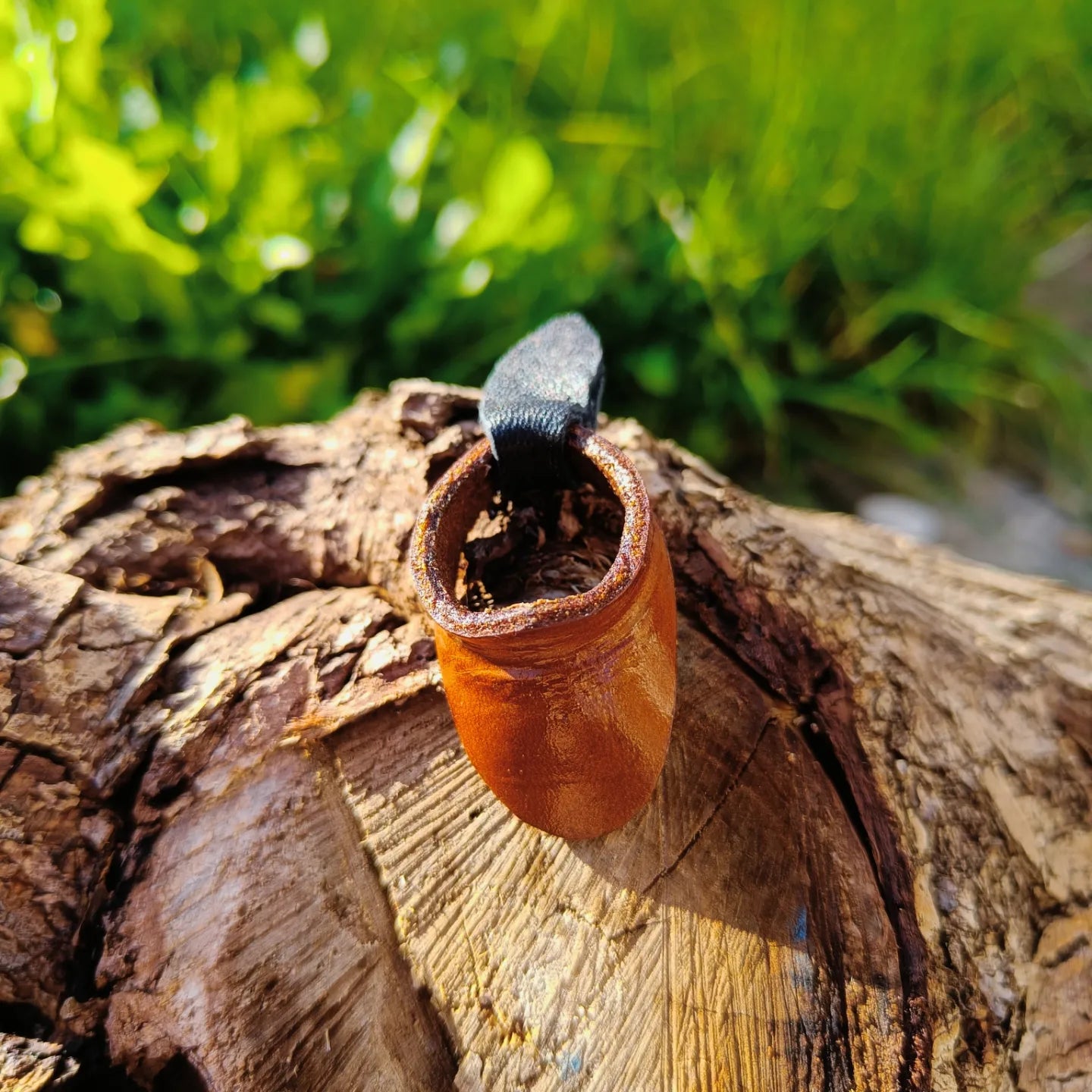 Hardened Leather Thumb ring