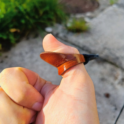 Hardened Leather Thumb ring