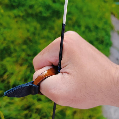 Hardened Leather Thumb ring