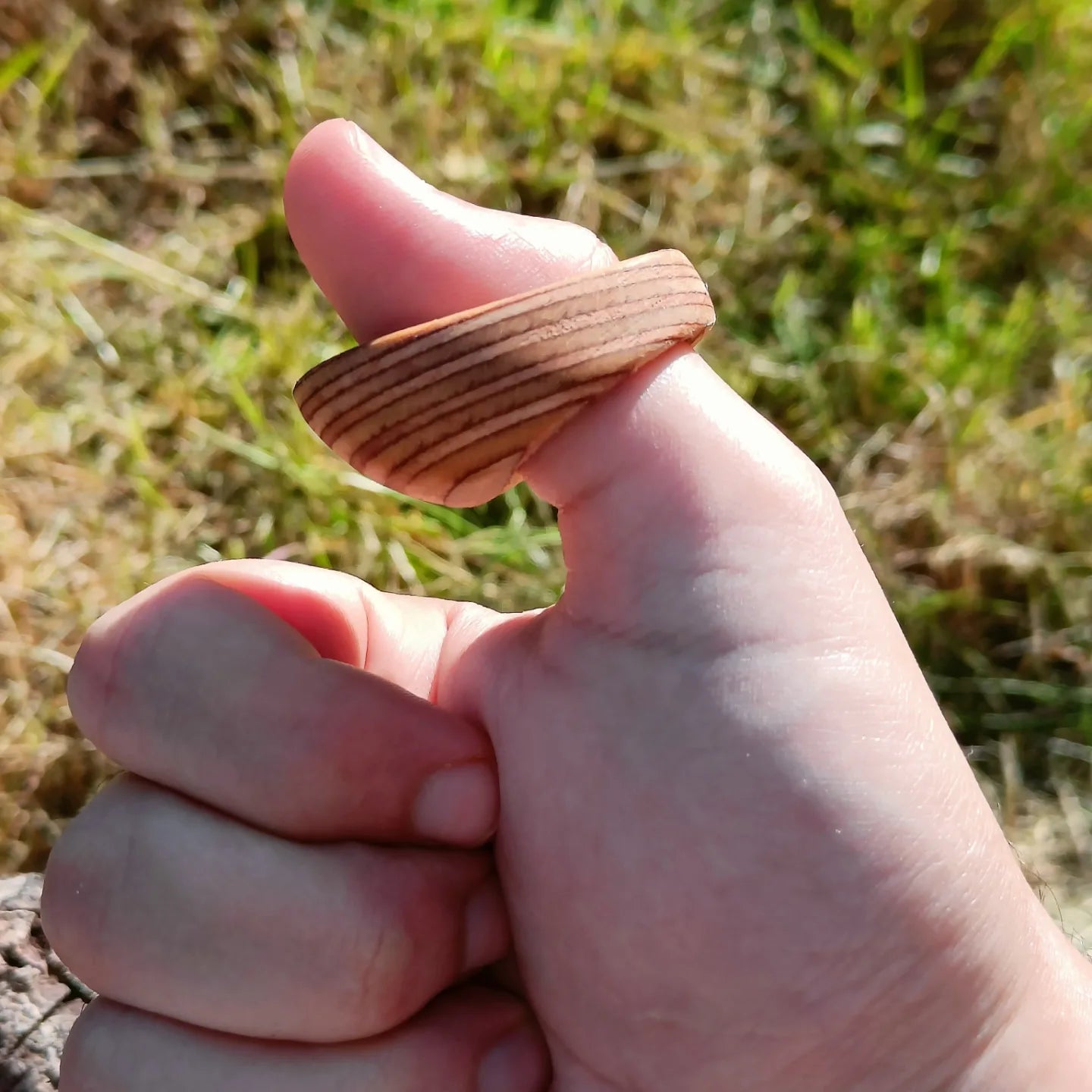 Wooden Thumb Ring